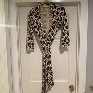 Diane Von Furstenberg wrap dress. Part of the vintage collection.